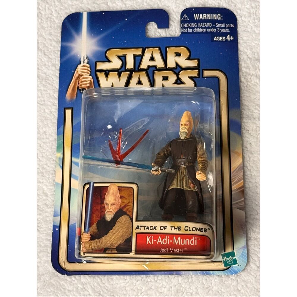 Star Wars: Attack of the Clones Ki-Adi-Mundi Jedi Master Action Figure/Hasbro 20